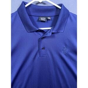 AKWA Classic Polo Shirt Mens 2XL XXL Navy Blue Made USA Performance Golf Trojan
